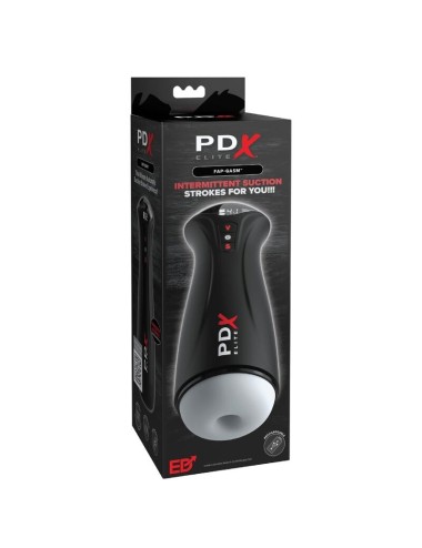 PDX ELITE - FAP-GASM TRANSPARENTER MÄNNLICHER MASTURBATOR MIT INTERMITTIERENDER SAUGUNG