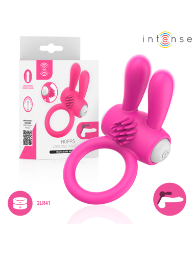 INTENSE - HOPPS VIBRIERENDER PENISRING MIT KLITORISSTIMULATION PINK