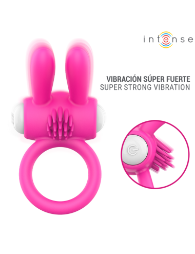 INTENSE - HOPPS VIBRIERENDER PENISRING MIT KLITORISSTIMULATION PINK
