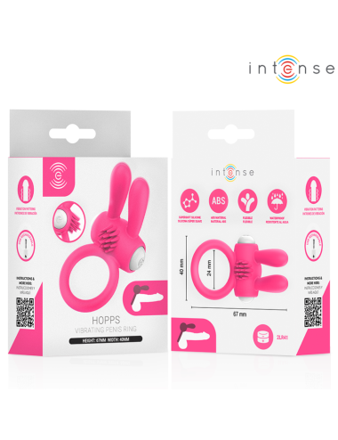 INTENSE - HOPPS VIBRIERENDER PENISRING MIT KLITORISSTIMULATION PINK