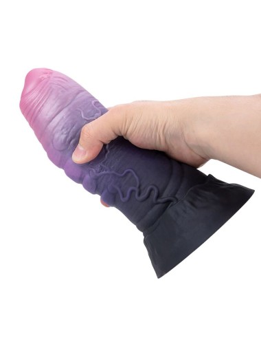 POWER MONSTERS – SCHRECKLICHER TEUFEL, ZWEIFARBIGER FANTASIE-SILIKONDILDO, 24 CM Ø 6 CM