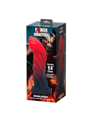 POWER MONSTERS – INFERNAL GOLIATH BICOLOR FANTASY SILIKONDILDO 25 CM Ø 6 CM