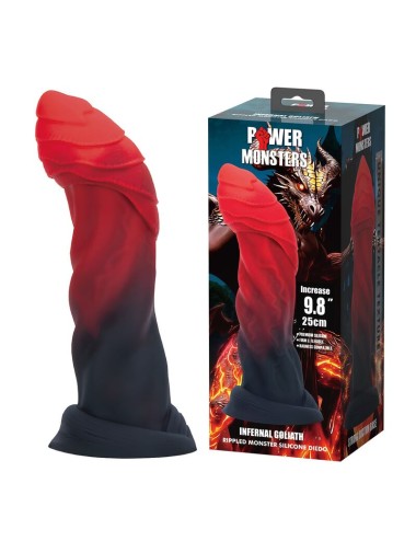 POWER MONSTERS – INFERNAL GOLIATH BICOLOR FANTASY SILIKONDILDO 25 CM Ø 6 CM