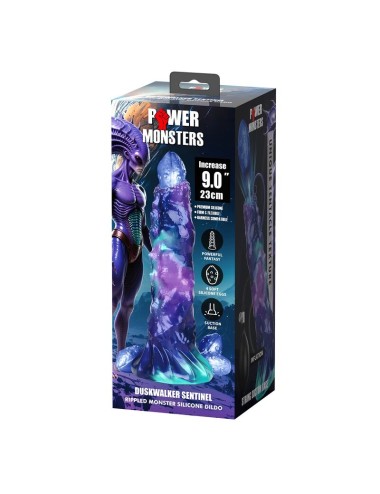 POWER MONSTERS - DUSKWALKER SENTINEL DREIFARBIGER AUFBLASBARER FANTASY-SILIKONDILDO 23 CM Ø 5 CM