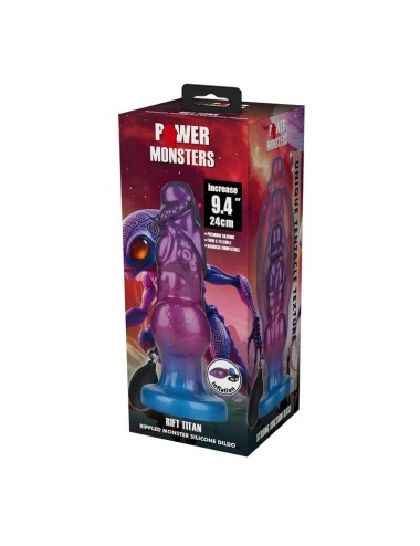 POWER MONSTERS - RIFT TITAN ZWEIFARBIGER AUFBLASBARER FANTASIE-SILIKONDILDO 24 CM Ø 5 CM