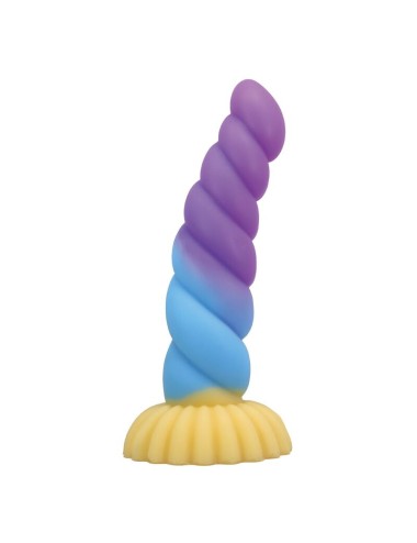 POWER MONSTERS - EINHORN DREIFARBIGER FANTASIE-SILIKONDILDO 22 CM Ø 5 CM