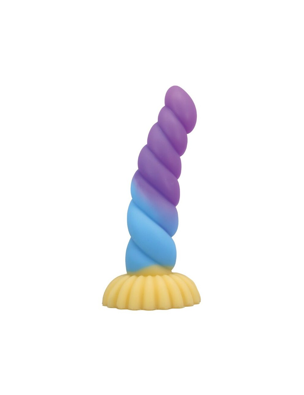 POWER MONSTERS - EINHORN DREIFARBIGER FANTASIE-SILIKONDILDO 22 CM Ø 5 CM