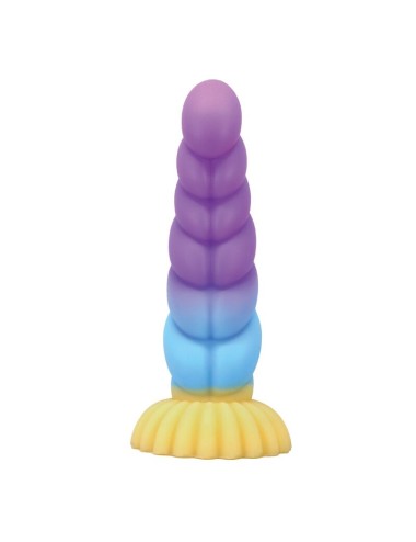 POWER MONSTERS - EINHORN DREIFARBIGER FANTASIE-SILIKONDILDO 22 CM Ø 5 CM