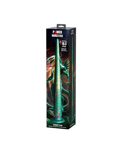 POWER MONSTERS - WILDWYRM TAIL BICOLOR FANTASY SILIKONDILDO 47 CM Ø 4 CM