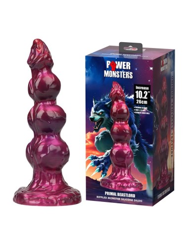 POWER MONSTERS - PRIMAL BEASTLORD PINK TRANSLUCENT FANTASY SILIKONDILDO 26 CM Ø 5 CM