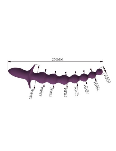 PRETTY LOVE - MADISON WIEDERAUFLADBARER ANALVIBRATOR MIT 10 FUNKTIONEN