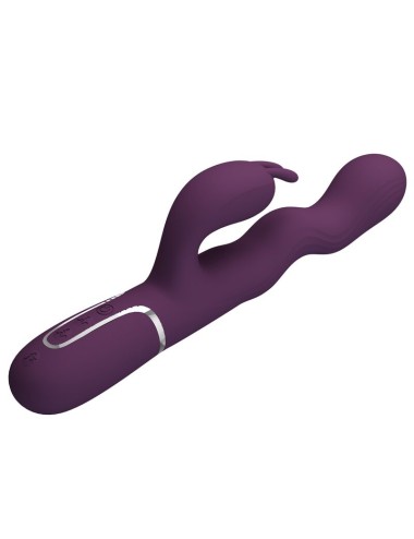 PRETTY LOVE - LOURSEN HASE-VIBRATOR MIT STOSSBEWEGUNG UND 7 VIBRATIONEN, USB-AUFLADBAR, LILA
