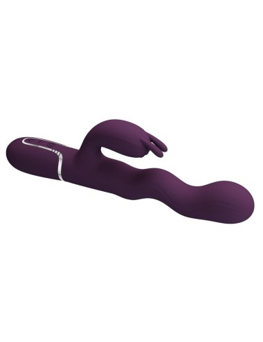 PRETTY LOVE - LOURSEN HASE-VIBRATOR MIT STOSSBEWEGUNG UND 7 VIBRATIONEN, USB-AUFLADBAR, LILA