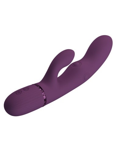 PRETTY LOVE - ZACH WIEDERAUFLADBARER HASE-VIBRATOR MIT STOSSFUNKTIONEN UND 5+5 FUNKTIONEN