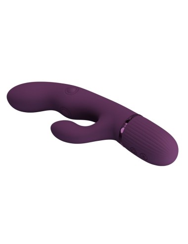 PRETTY LOVE - ZACH WIEDERAUFLADBARER HASE-VIBRATOR MIT STOSSFUNKTIONEN UND 5+5 FUNKTIONEN