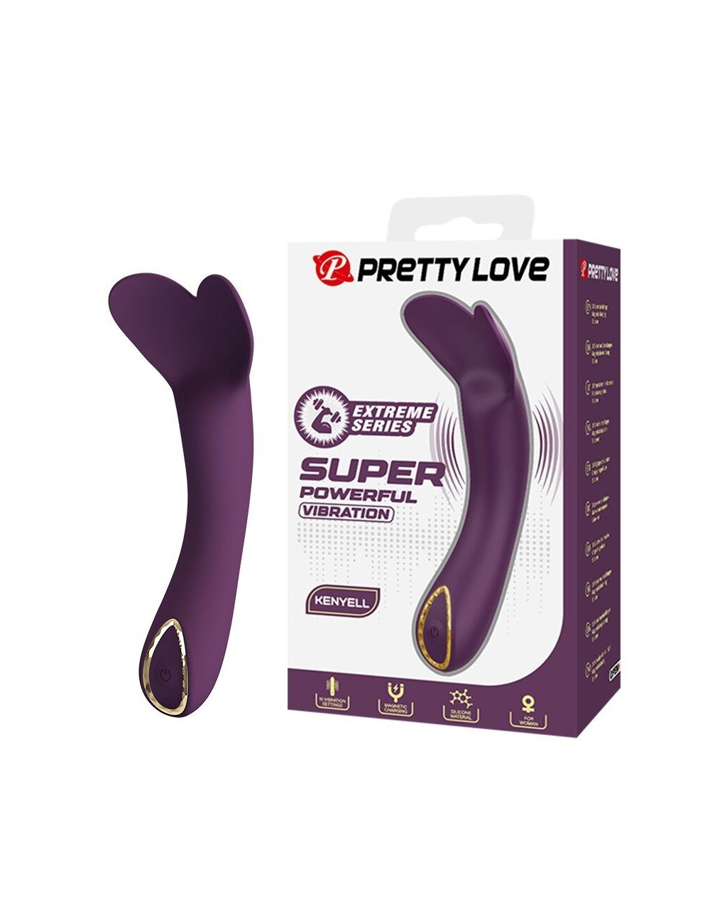 PRETTY LOVE - KENYELL WIEDERAUFLADBARER VIBRATOR MIT 10 FUNKTIONEN
