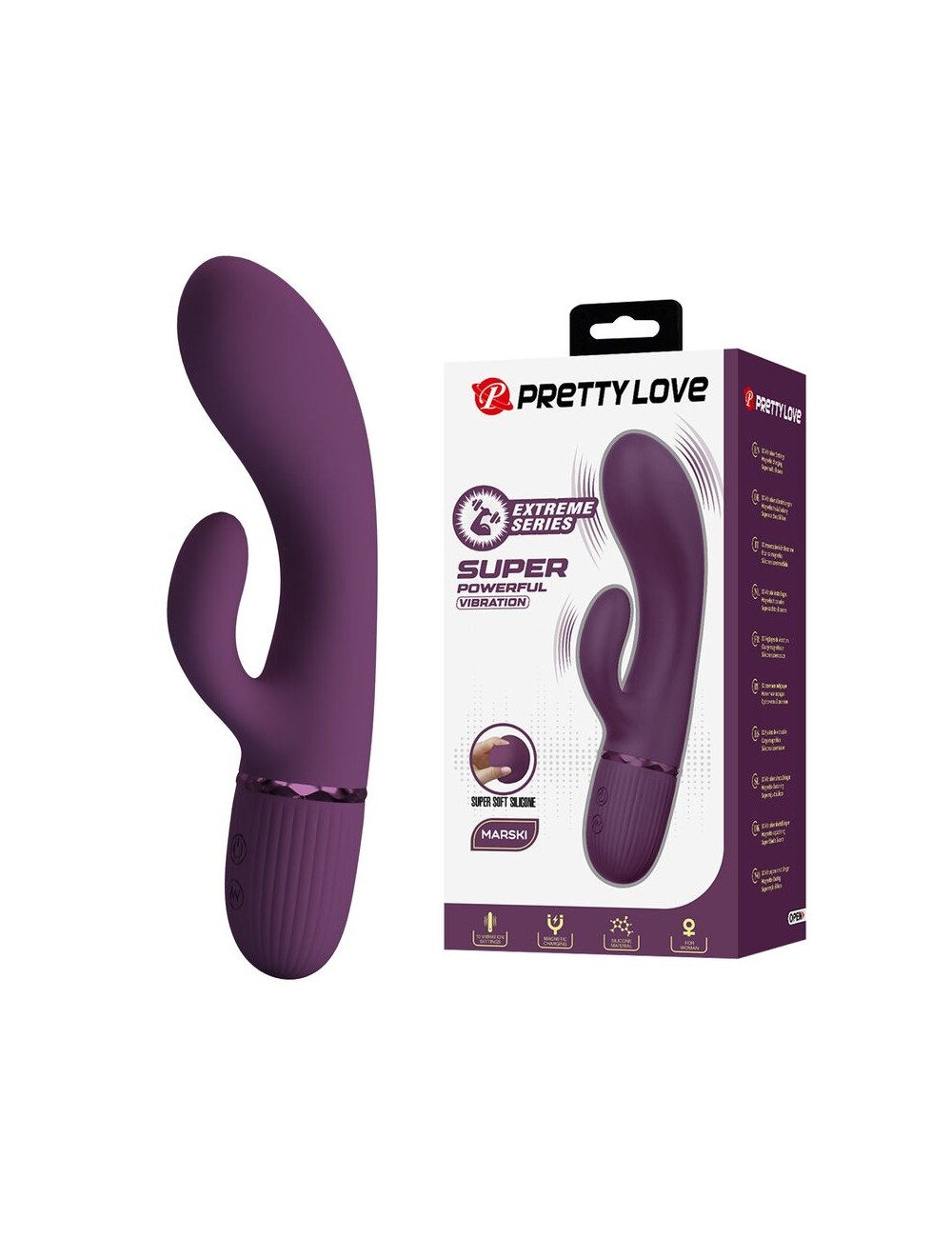 PRETTY LOVE - MARGIE WIEDERAUFLADBARER HASENVIBRATOR MIT 10 FUNKTIONEN