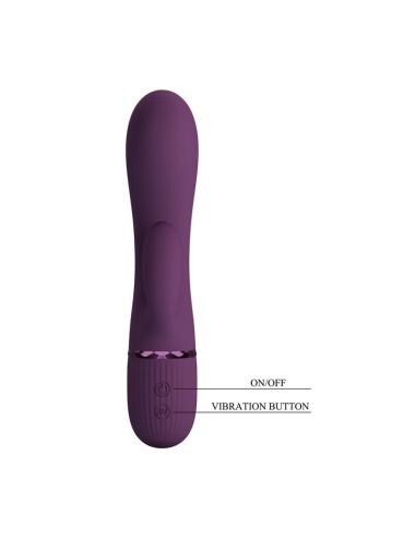 PRETTY LOVE - MARGIE WIEDERAUFLADBARER HASENVIBRATOR MIT 10 FUNKTIONEN, LILA