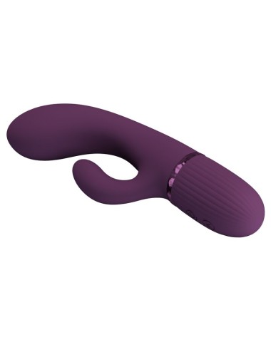 PRETTY LOVE - MARGIE WIEDERAUFLADBARER HASENVIBRATOR MIT 10 FUNKTIONEN, LILA