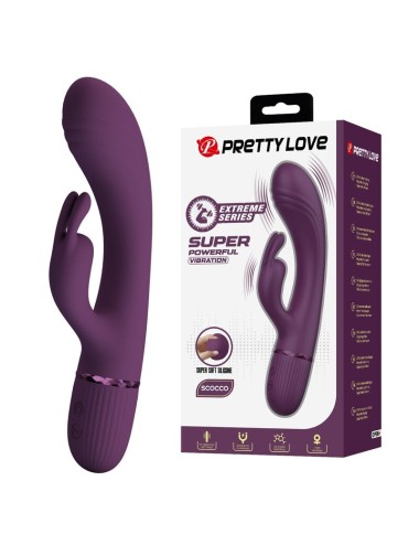 PRETTY LOVE - ROCCO WIEDERAUFLADBARER HASENVIBRATOR MIT 10 FUNKTIONEN