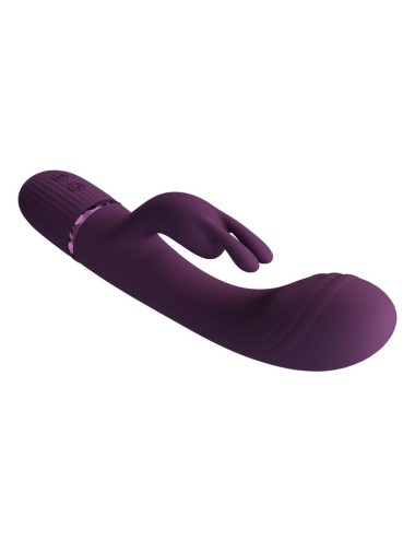 PRETTY LOVE - ROCCO WIEDERAUFLADBARER HASENVIBRATOR MIT 10 FUNKTIONEN, LILA