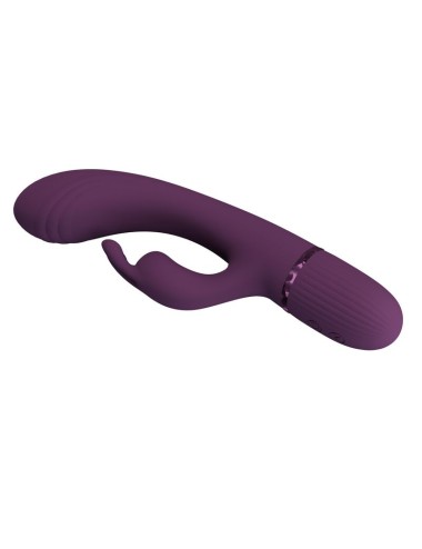 PRETTY LOVE - ROCCO WIEDERAUFLADBARER HASENVIBRATOR MIT 10 FUNKTIONEN, LILA