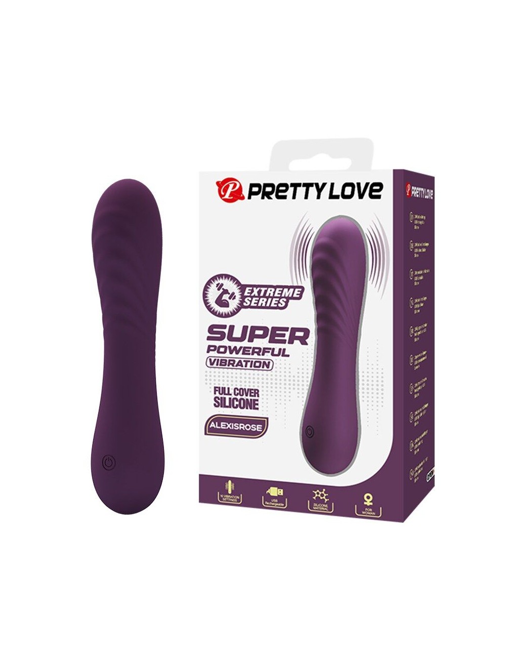 PRETTY LOVE - ALEXISROSE WIEDERAUFLADBARER VIBRATOR MIT 10 FUNKTIONEN