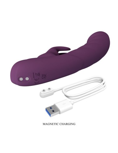 PRETTY LOVE - HARPER WIEDERAUFLADBARER HASENVIBRATOR MIT 10 FUNKTIONEN, LILA