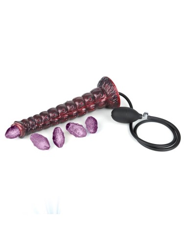 POWER MONSTERS - VOIDCLAW BRUTE ZWEIFARBIGER AUFBLASBARER FANTASIE-SILIKONDILDO 29 CM Ø 5,7 CM