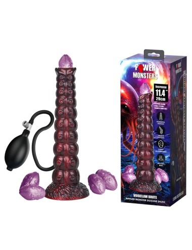 POWER MONSTERS - VOIDCLAW BRUTE ZWEIFARBIGER AUFBLASBARER FANTASIE-SILIKONDILDO 29 CM Ø 5,7 CM
