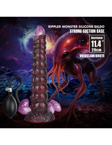 POWER MONSTERS - VOIDCLAW BRUTE ZWEIFARBIGER AUFBLASBARER FANTASIE-SILIKONDILDO 29 CM Ø 5,7 CM