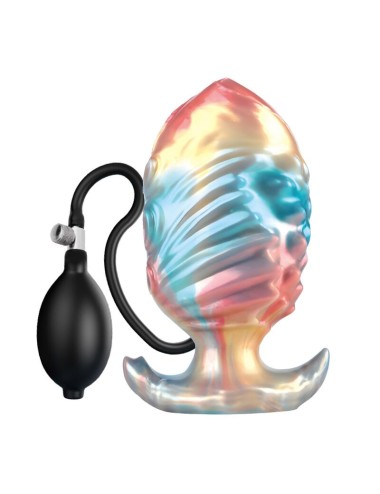 POWER MONSTERS – EBON LEVIATHAN DREIFARBIGER AUFBLASBARER FANTASIE-ANALPLUG 18 CM