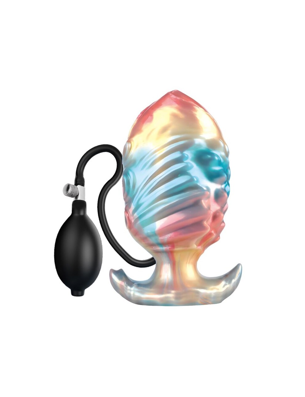 POWER MONSTERS – EBON LEVIATHAN DREIFARBIGER AUFBLASBARER FANTASIE-ANALPLUG 18 CM