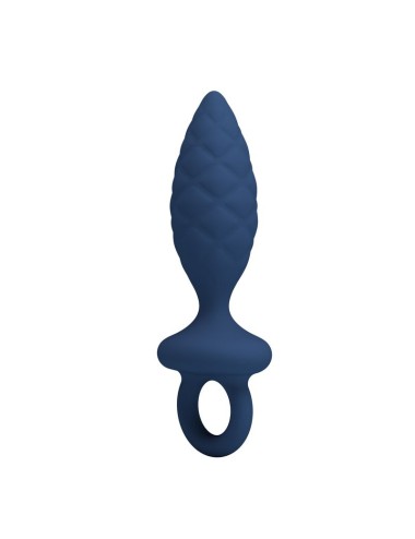 MR PLAY - STRUKTURIERTER ANALPLUG MIT RING BLAU M