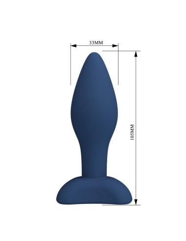 MR PLAY - KONISCHER SILIKON-ANALPLUG, BLAU, GRÖSSE M