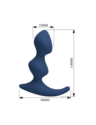 MR PLAY - ERGONOMISCHER BLAUER ANALPLUG
