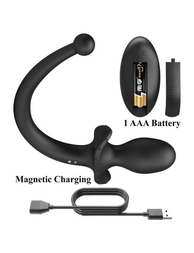 MR PLAY – KABELLOSER ANAL- UND PERINEUM-VIBRATOR MIT FERNBEDIENUNG, SCHWARZ