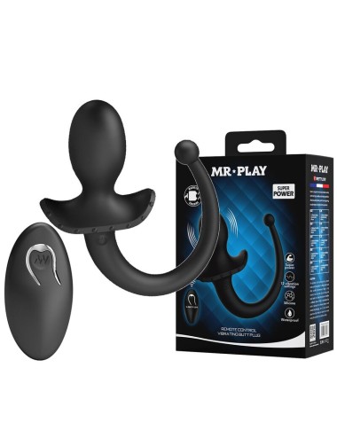 MR PLAY – KABELLOSER ANAL- UND PERINEUM-VIBRATOR MIT FERNBEDIENUNG, SCHWARZ
