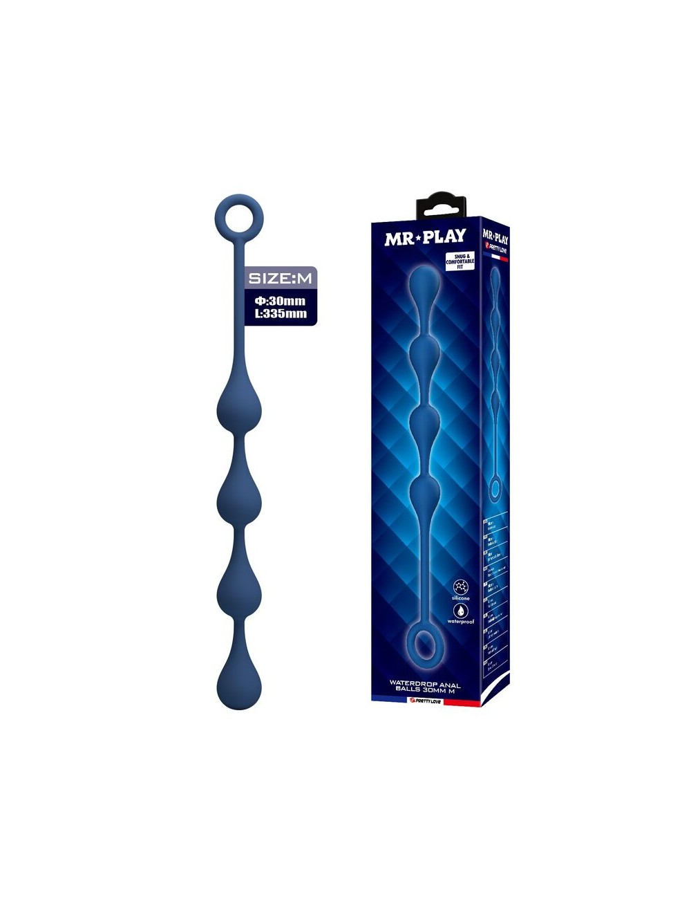 MR PLAY – BLAUE SILIKON-ANALPOLSTER