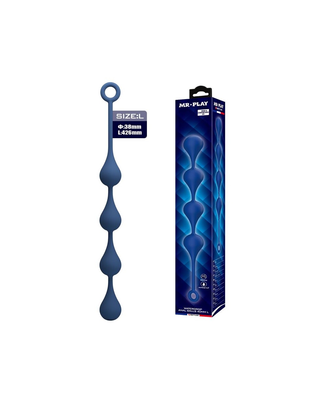 MR PLAY – BLAUE SILIKON-ANALPOLSTER