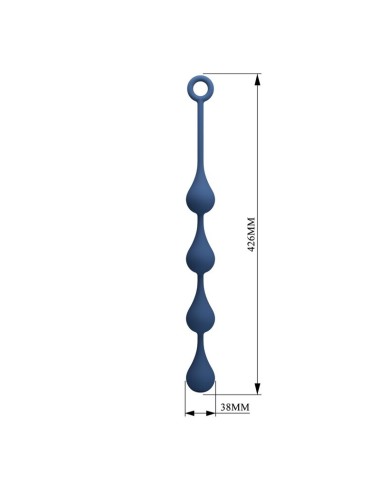MR PLAY – BLAUE SILIKON-ANALPOLSTER, GRÖSSE L (42,6 CM)
