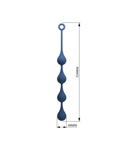 MR PLAY – BLAUE SILIKON-ANALPOLSTER, GRÖSSE XL, 52,5 CM