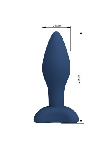 MR PLAY - KONISCHER SILIKON-ANALPLUG, BLAU, GRÖSSE L