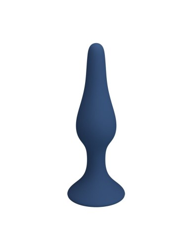 MR PLAY - SCHLANKER SILIKON-ANALPLUG BLAU L