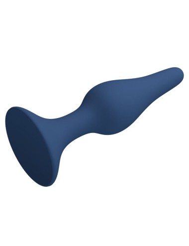 MR PLAY - SCHLANKER SILIKON-ANALPLUG BLAU L