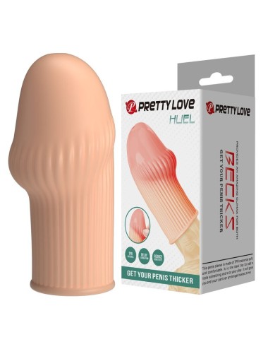PRETTY LOVE – HUEL PENISSÄRMEL FÜR EINEN DICKEREN PENIS IN FLEISCHFARBE