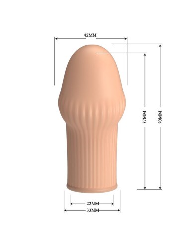 PRETTY LOVE – HUEL PENISSÄRMEL FÜR EINEN DICKEREN PENIS IN FLEISCHFARBE