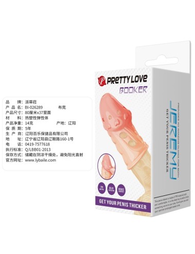 PRETTY LOVE - SOCKER STRUKTURIERTE PENISHÜLLE NATUR