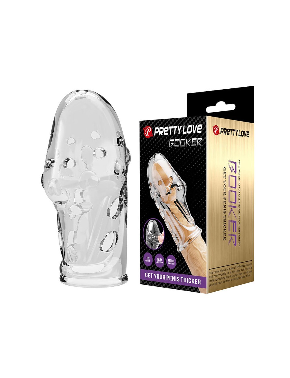 PRETTY LOVE – ROCKER PENISHÜLLE FÜR EINEN DICKEREN PENIS (TRANSPAREN)