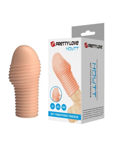 PRETTY LOVE – HEISSER PENISSÄRMEL FÜR EINEN DICKEREN PENIS IN NATÜRLICHER FARBE